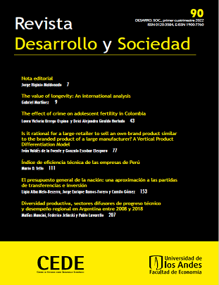 Revista Desarrollo y Sociedad - Número 90, marzo 2022